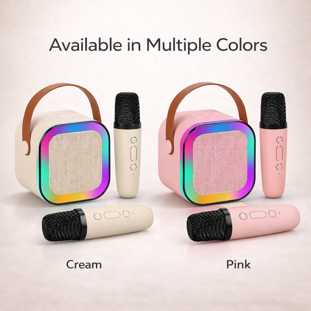 GlowSound™ Karaoke Speaker – Portable Wireless RGB Party System
