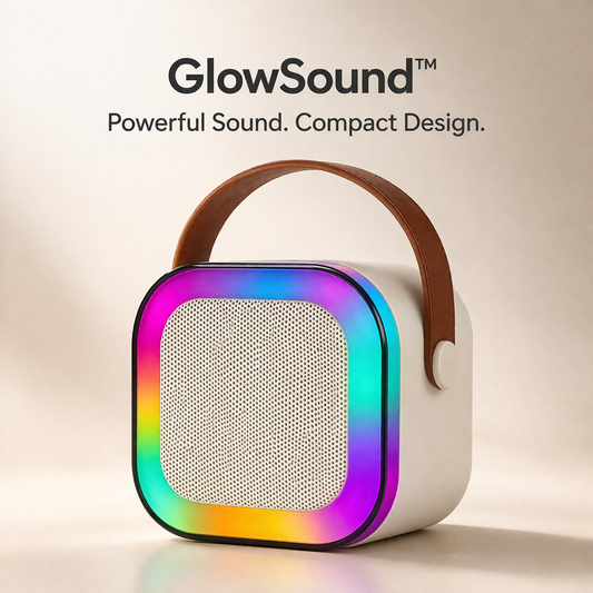 GlowSound™ Karaoke Speaker – Portable Wireless RGB Party System